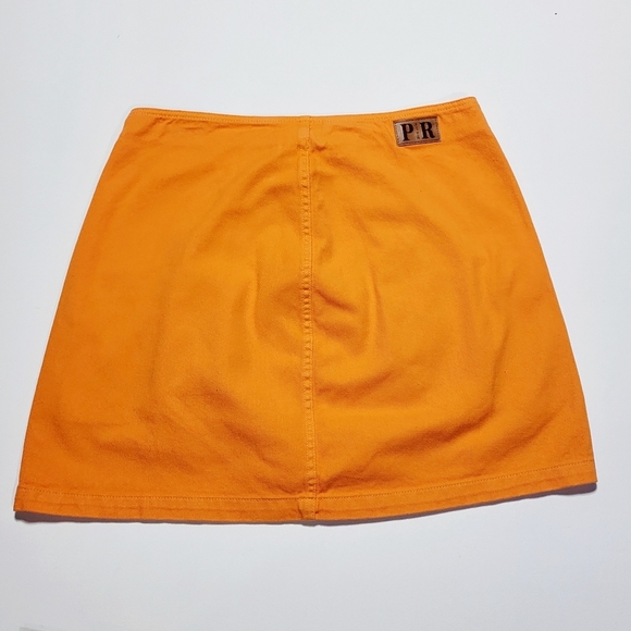 Petit Rose Orange Denim Skirt Women's (EU42 / US Small) - Picture 3 of 8